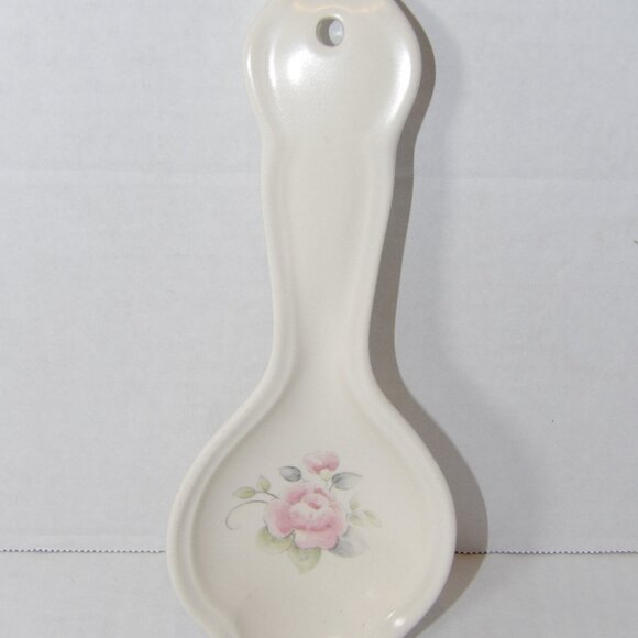 Vintage Pfaltzgraff Tea Rose Spoon Rest - Picture 3 of 4